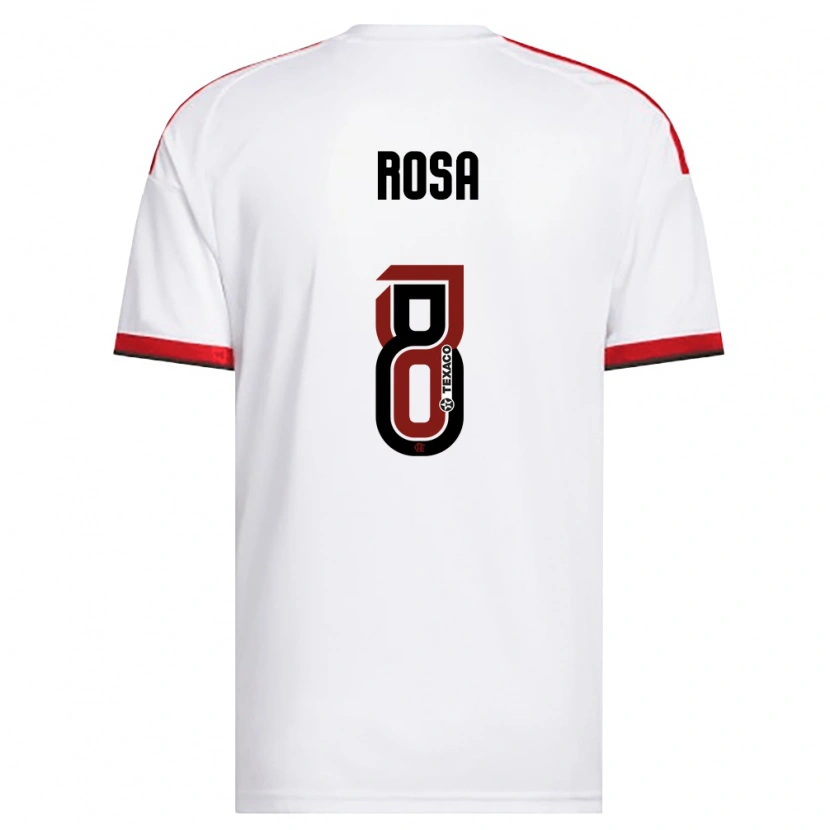 Danxen Niño Camiseta Bruna Rosa #8 Blanco Rojo Negro 2ª Equipación 2026/27 La Camisa México