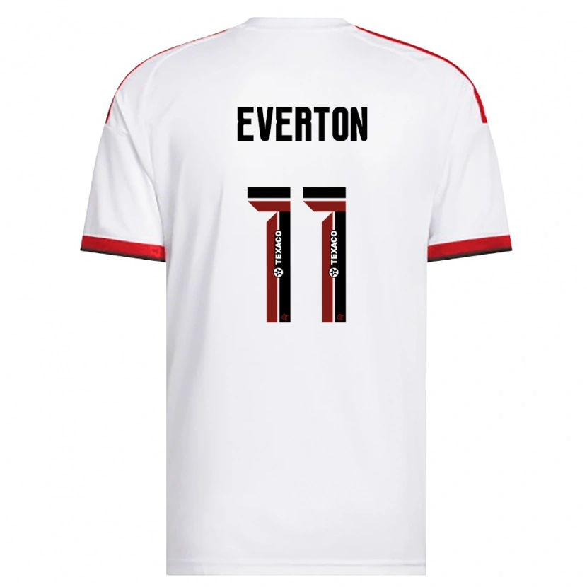 Danxen Niño Camiseta Everton Sousa Soares #11 Blanco Rojo Negro 2ª Equipación 2026/27 La Camisa México