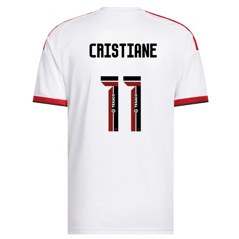 Danxen Niño Camiseta Cristiane #11 Blanco Rojo Negro 2ª Equipación 2026/27 La Camisa México