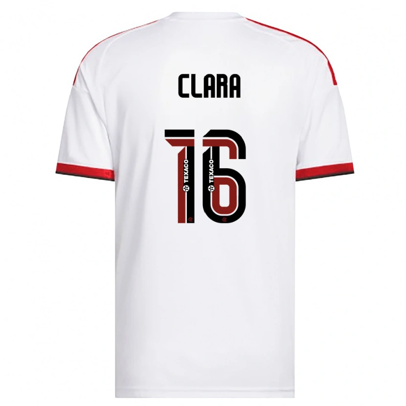 Danxen Niño Camiseta Ana Clara #16 Blanco Rojo Negro 2ª Equipación 2026/27 La Camisa México