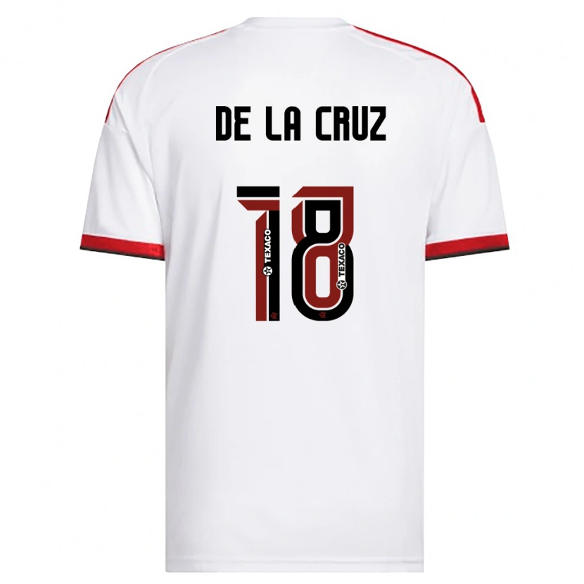 Danxen Niño Camiseta Nicolás De La Cruz #18 Blanco Rojo Negro 2ª Equipación 2026/27 La Camisa México
