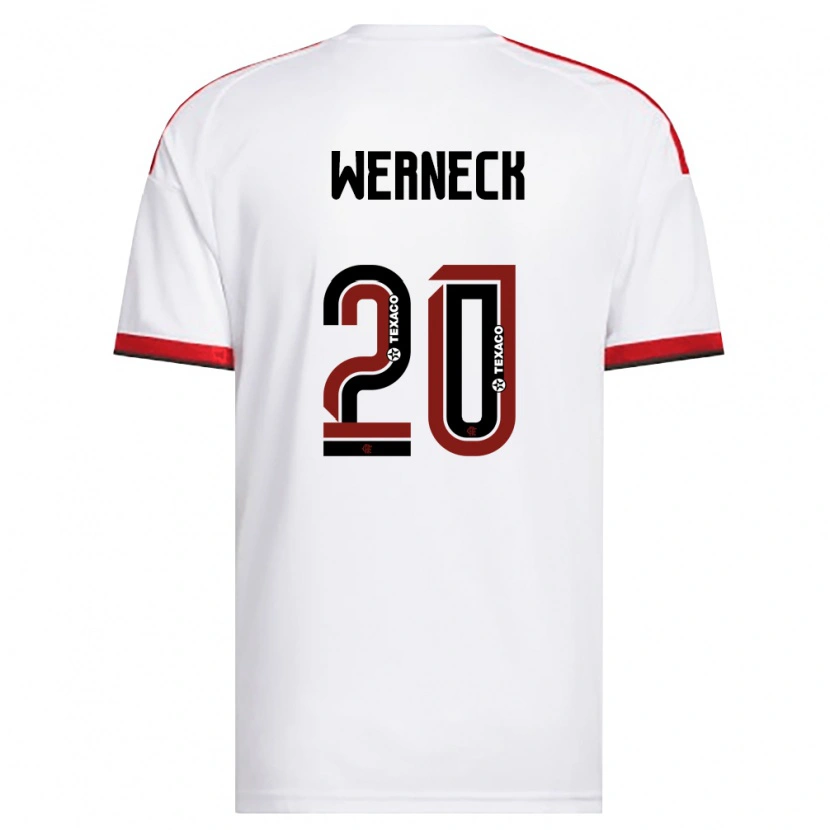 Danxen Niño Camiseta Gabriel Werneck #20 Blanco Rojo Negro 2ª Equipación 2026/27 La Camisa México