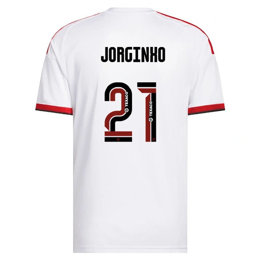 Danxen Niño Camiseta Jorginho #21 Blanco Rojo Negro 2ª Equipación 2026/27 La Camisa México