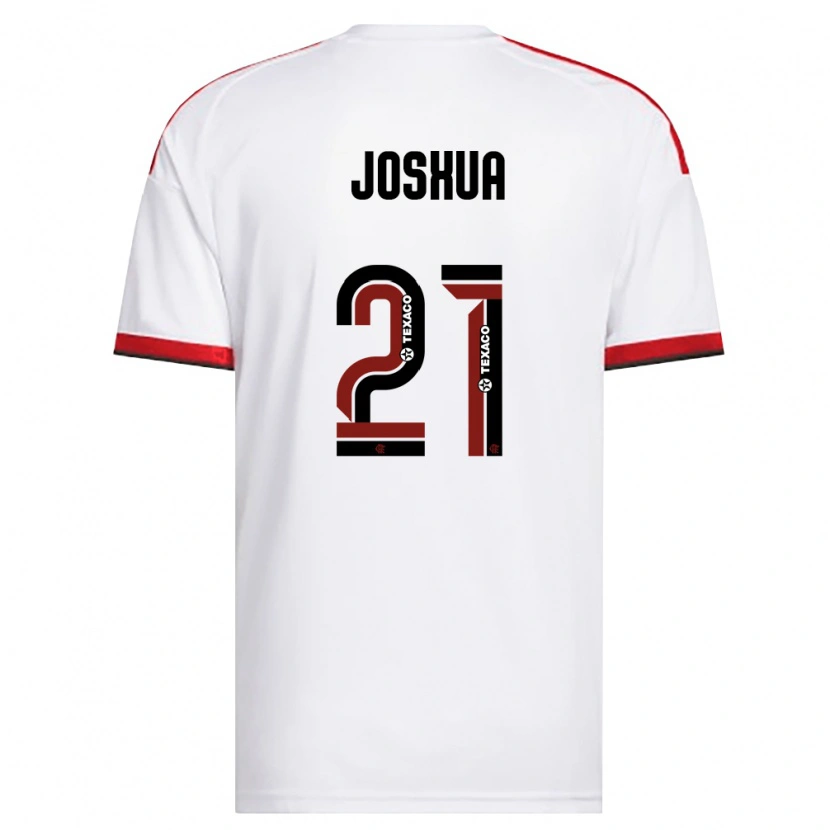 Danxen Niño Camiseta Caio Joshua Lana De Andrade #21 Blanco Rojo Negro 2ª Equipación 2026/27 La Camisa México
