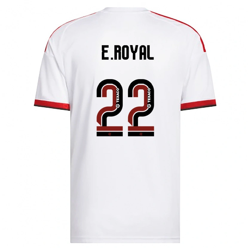 Danxen Niño Camiseta Emerson Royal #22 Blanco Rojo Negro 2ª Equipación 2026/27 La Camisa México
