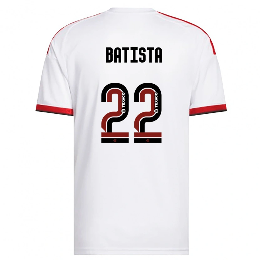 Danxen Niño Camiseta Gabriel Batista #22 Blanco Rojo Negro 2ª Equipación 2026/27 La Camisa México