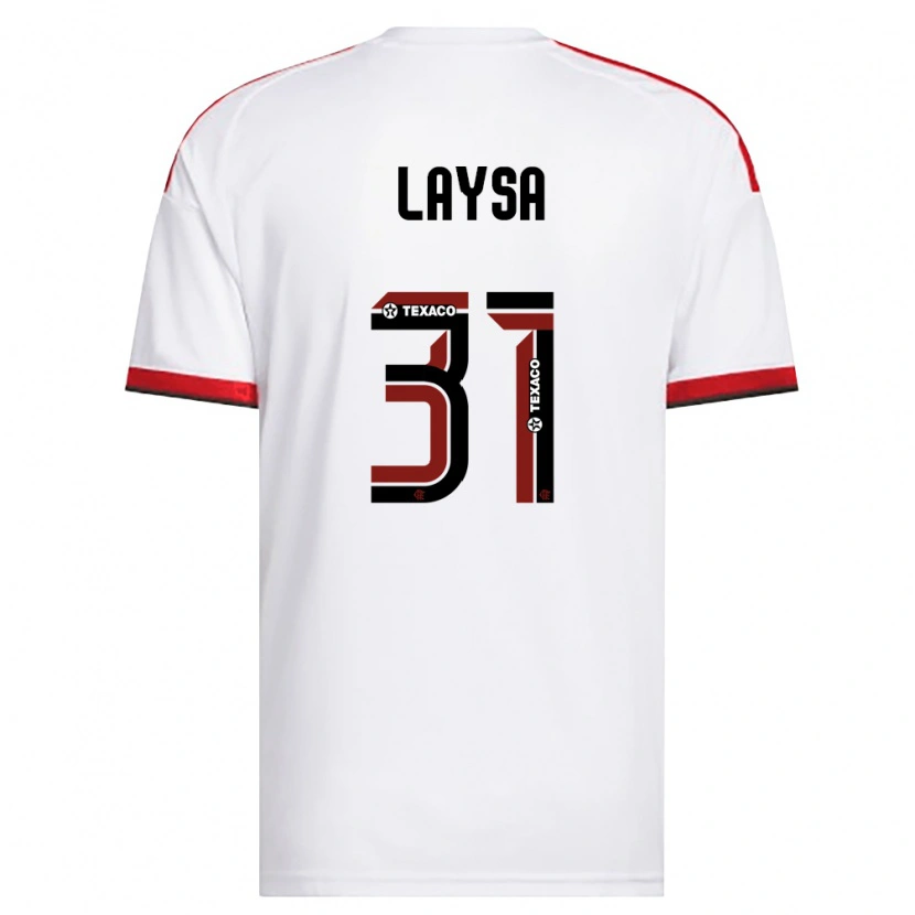 Danxen Niño Camiseta Laysa #31 Blanco Rojo Negro 2ª Equipación 2026/27 La Camisa México