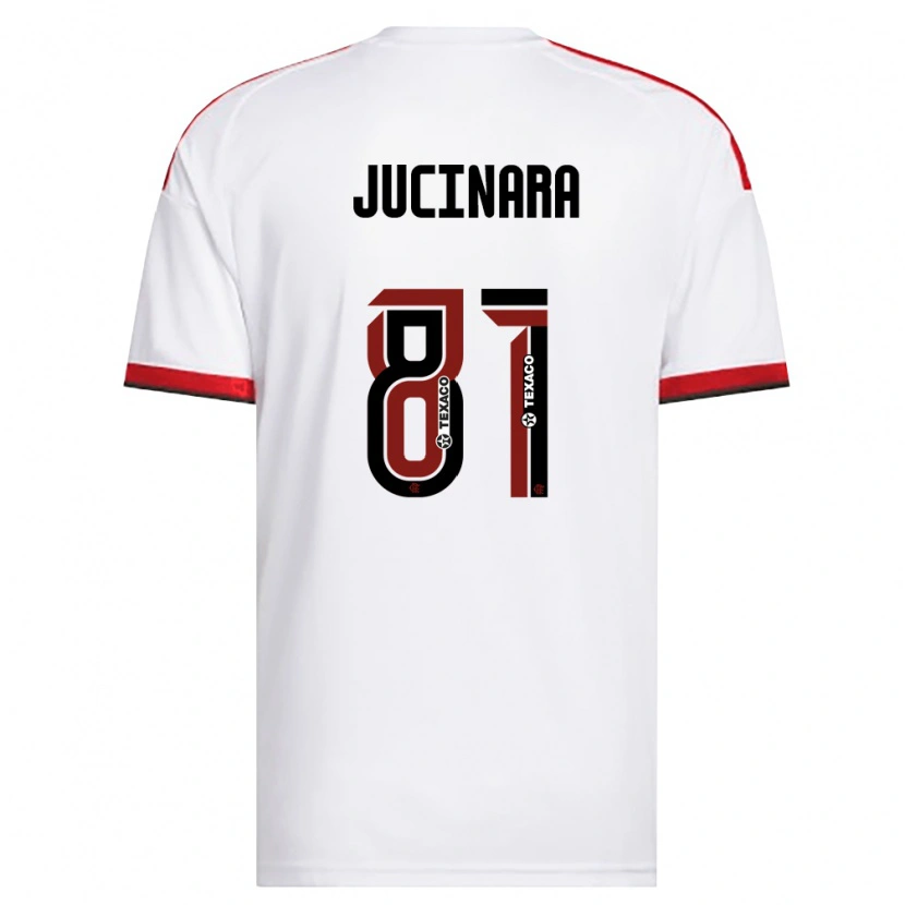 Danxen Niño Camiseta Jucinara #81 Blanco Rojo Negro 2ª Equipación 2026/27 La Camisa México