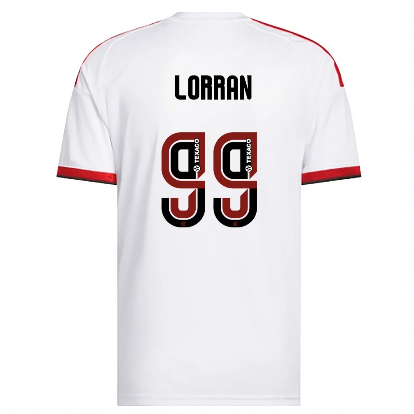 Danxen Niño Camiseta Lorran Lucas Pereira De Sousa #99 Blanco Rojo Negro 2ª Equipación 2026/27 La Camisa México