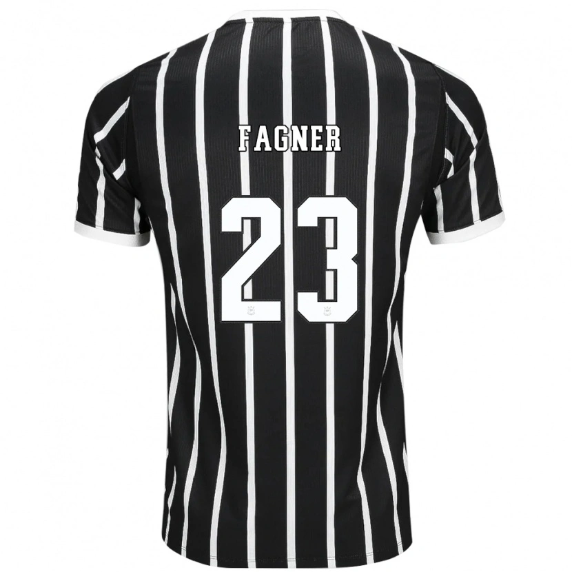 Danxen Niño Camiseta Fagner #23 Negro Blanco Rojo 2ª Equipación 2026/27 La Camisa México