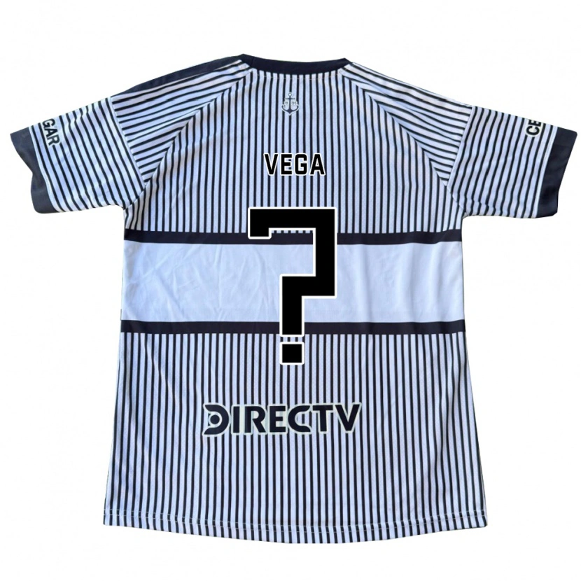 Danxen Niño Camiseta Gabriel Vega #0 Blanco Negro Amarillo 2ª Equipación 2026/27 La Camisa México