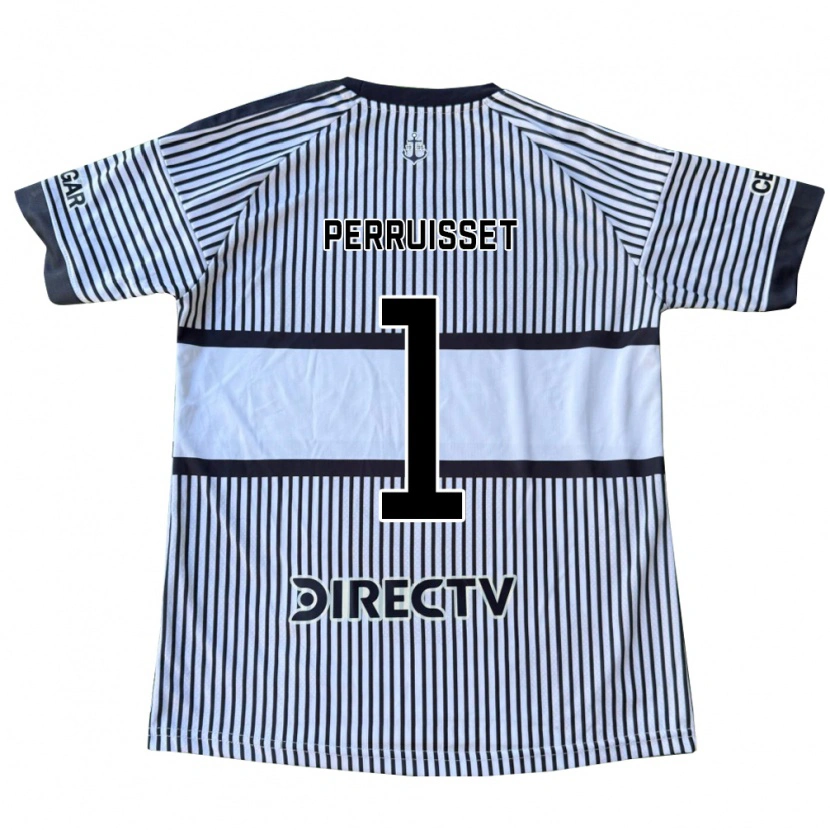 Danxen Niño Camiseta Thiago Perruisset #1 Blanco Negro Amarillo 2ª Equipación 2026/27 La Camisa México