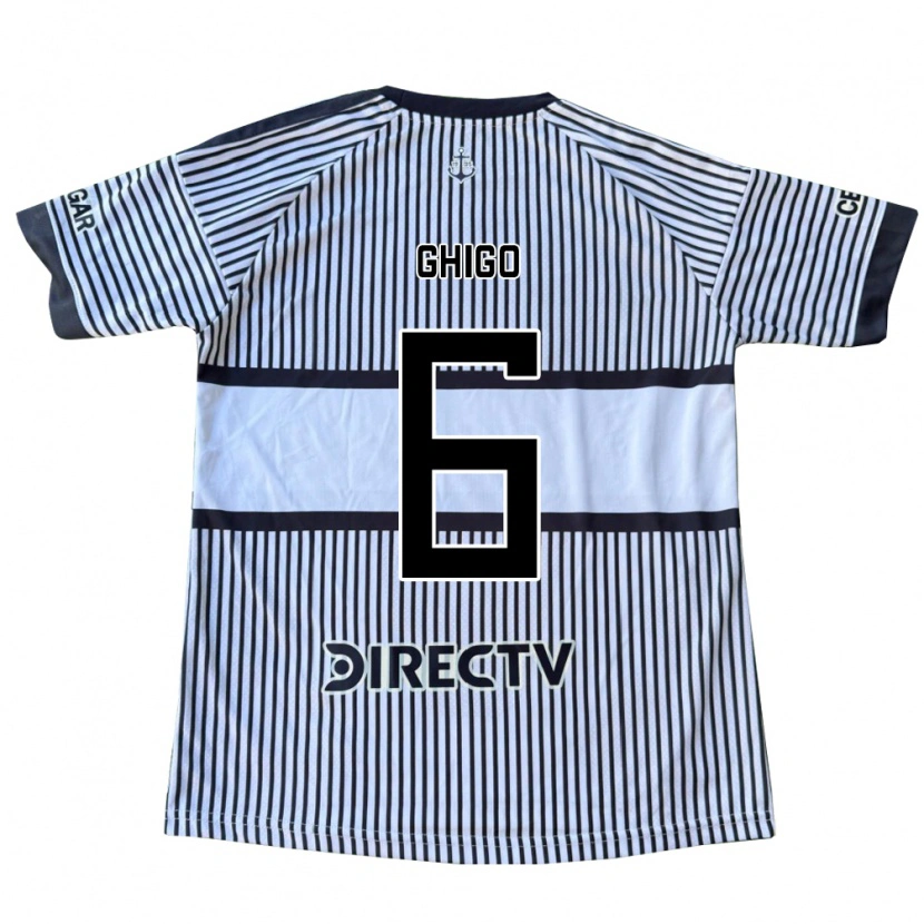 Danxen Niño Camiseta Cecilia Ghigo #6 Blanco Negro Amarillo 2ª Equipación 2026/27 La Camisa México