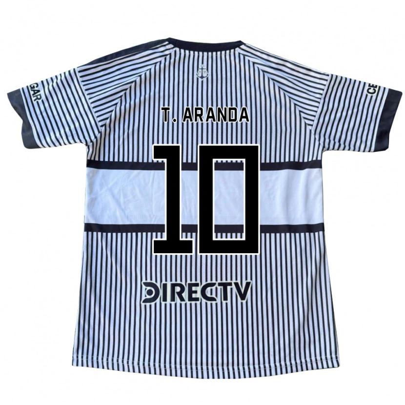 Danxen Niño Camiseta Tomás Aranda #10 Blanco Negro Amarillo 2ª Equipación 2026/27 La Camisa México