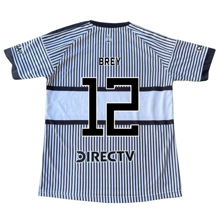 Danxen Niño Camiseta Leandro Brey #12 Blanco Negro Amarillo 2ª Equipación 2026/27 La Camisa México