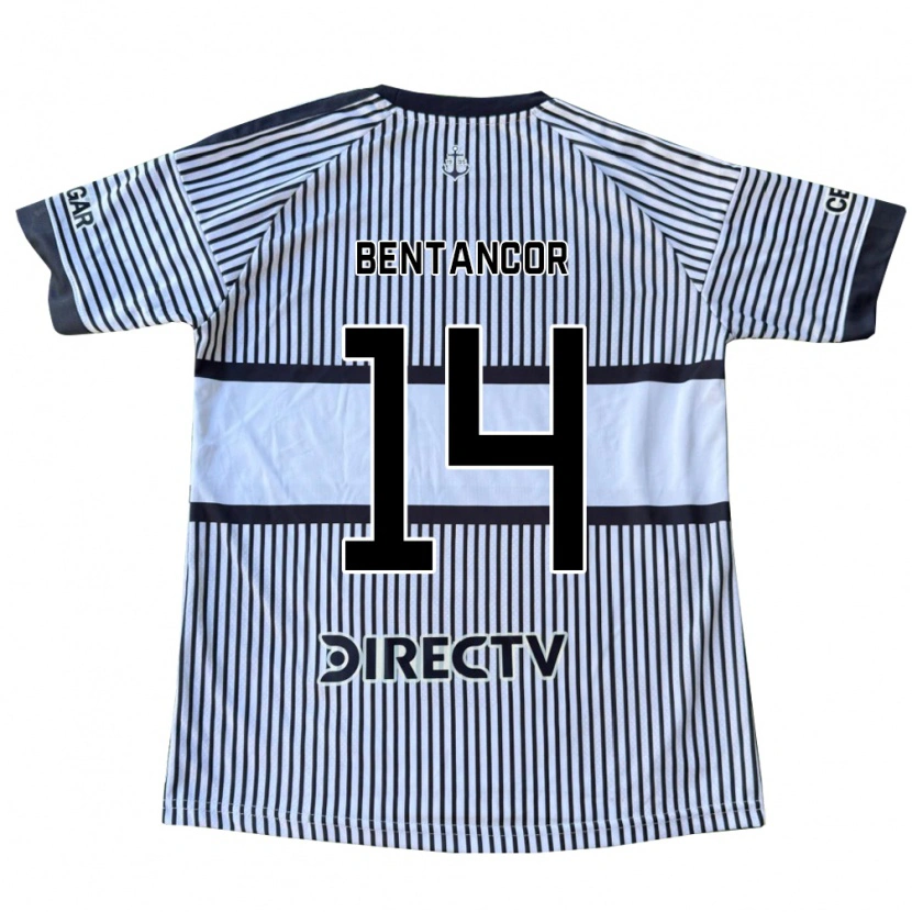 Danxen Niño Camiseta Thomás Bentancor #14 Blanco Negro Amarillo 2ª Equipación 2026/27 La Camisa México