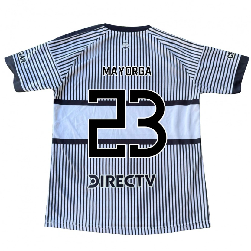 Danxen Niño Camiseta Miriam Mayorga #23 Blanco Negro Amarillo 2ª Equipación 2026/27 La Camisa México
