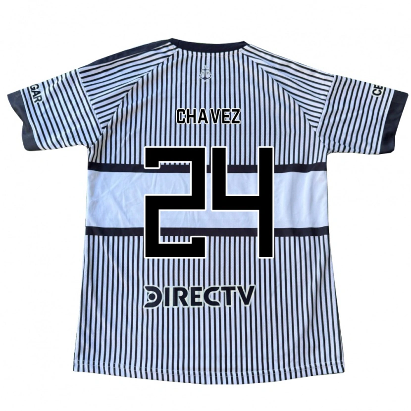 Danxen Niño Camiseta Gabriela Chavez #24 Blanco Negro Amarillo 2ª Equipación 2026/27 La Camisa México