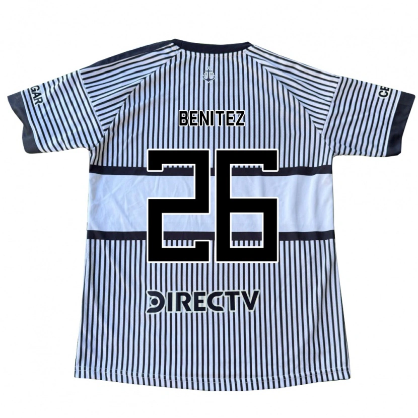 Danxen Niño Camiseta Lorena Benitez #26 Blanco Negro Amarillo 2ª Equipación 2026/27 La Camisa México