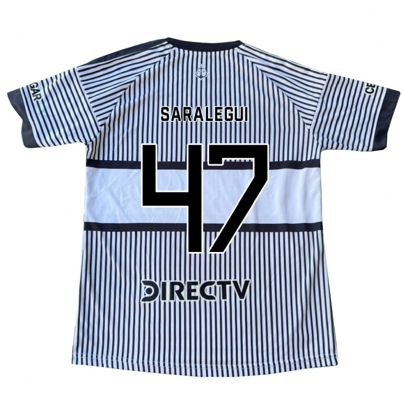Danxen Niño Camiseta Jabes Saralegui #47 Blanco Negro Amarillo 2ª Equipación 2026/27 La Camisa México