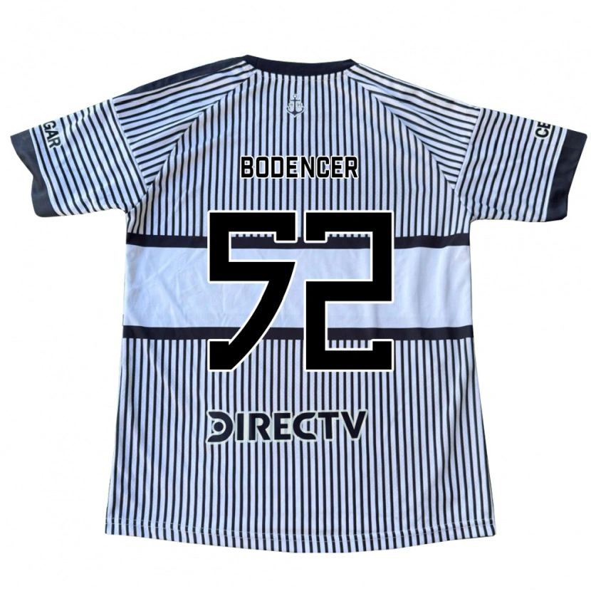 Danxen Niño Camiseta Erik Bodencer #52 Blanco Negro Amarillo 2ª Equipación 2026/27 La Camisa México