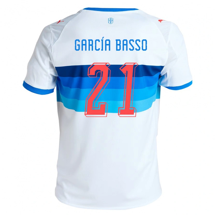 Danxen Niño Camiseta Agustín García Basso #21 Blanco Azul Cielo 1ª Equipación 2026/27 La Camisa México