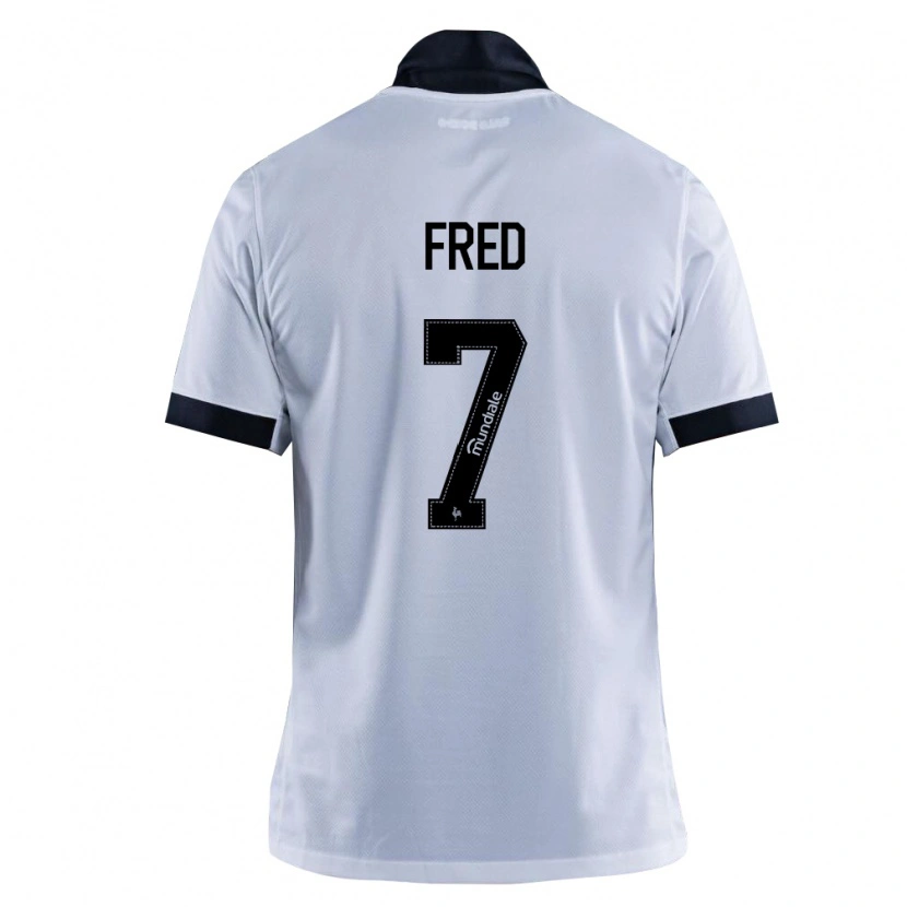 Danxen Niño Camiseta Frederico Rodrigues De Paula Santos #7 Blanco Negro 2ª Equipación 2026/27 La Camisa México
