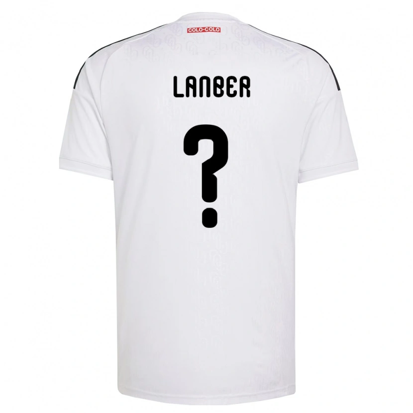 Danxen Hombre Camiseta Maximiliano Lanber #0 Blanco Negro 1ª Equipación 2026/27 La Camisa México