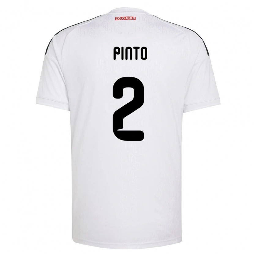 Danxen Hombre Camiseta Matías Pinto #2 Blanco Negro 1ª Equipación 2026/27 La Camisa México