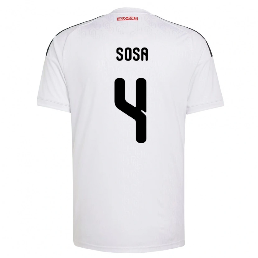 Danxen Hombre Camiseta Joaquín Sosa #4 Blanco Negro 1ª Equipación 2026/27 La Camisa México