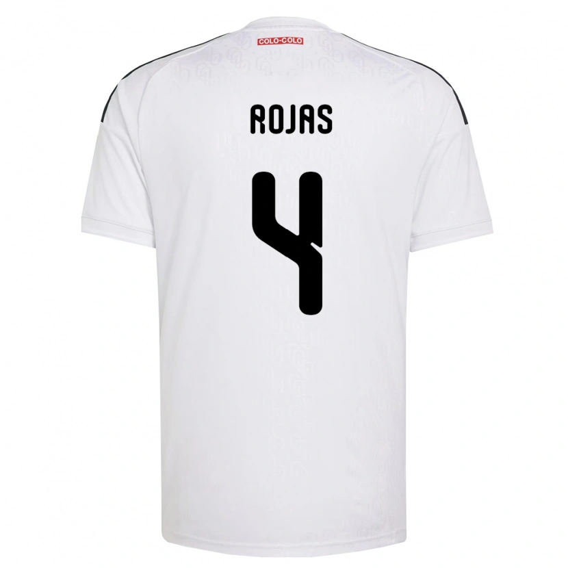 Danxen Hombre Camiseta Javier Rojas #4 Blanco Negro 1ª Equipación 2026/27 La Camisa México