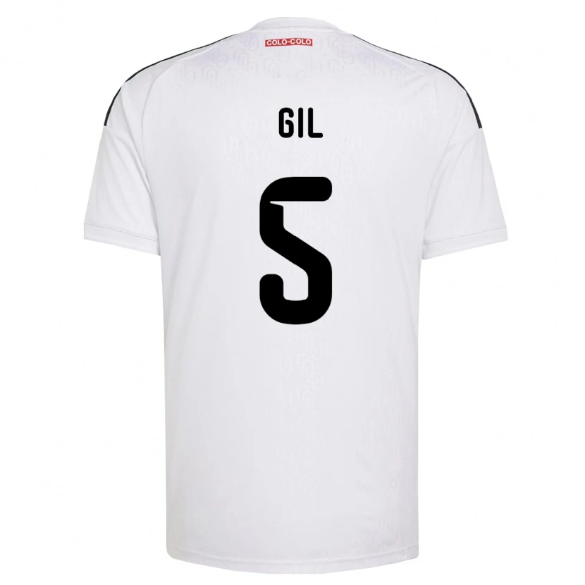 Danxen Hombre Camiseta Leonardo Gil #5 Blanco Negro 1ª Equipación 2026/27 La Camisa México