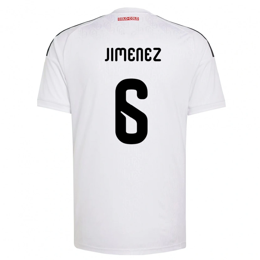 Danxen Hombre Camiseta Yastin Jiménez #6 Blanco Negro 1ª Equipación 2026/27 La Camisa México