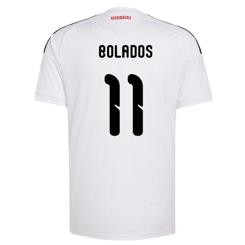 Danxen Hombre Camiseta Marcos Bolados #11 Blanco Negro 1ª Equipación 2026/27 La Camisa México