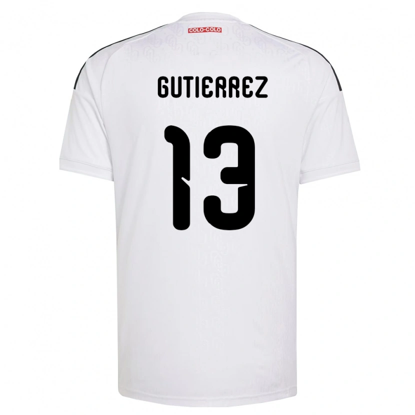 Danxen Hombre Camiseta Bruno Gutiérrez #13 Blanco Negro 1ª Equipación 2026/27 La Camisa México