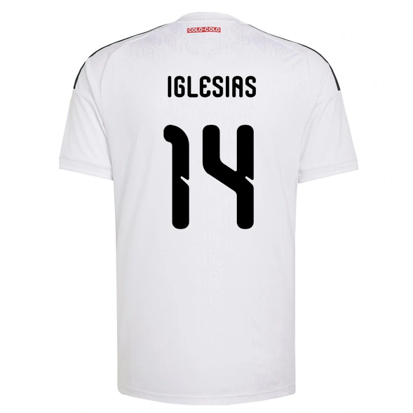 Danxen Hombre Camiseta Luciano Iglesias #14 Blanco Negro 1ª Equipación 2026/27 La Camisa México
