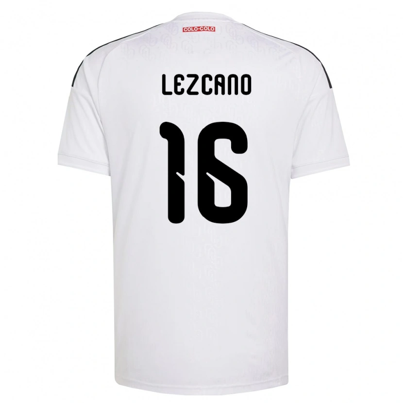 Danxen Hombre Camiseta Darío Lezcano #16 Blanco Negro 1ª Equipación 2026/27 La Camisa México