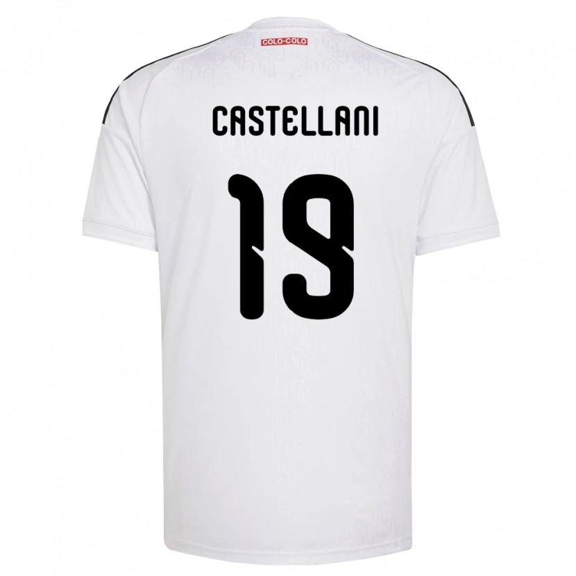 Danxen Hombre Camiseta Gonzalo Castellani #19 Blanco Negro 1ª Equipación 2026/27 La Camisa México