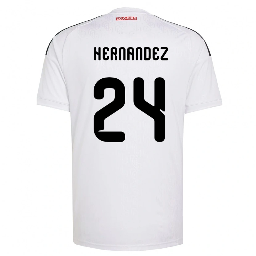 Danxen Hombre Camiseta Leandro Hernández #24 Blanco Negro 1ª Equipación 2026/27 La Camisa México