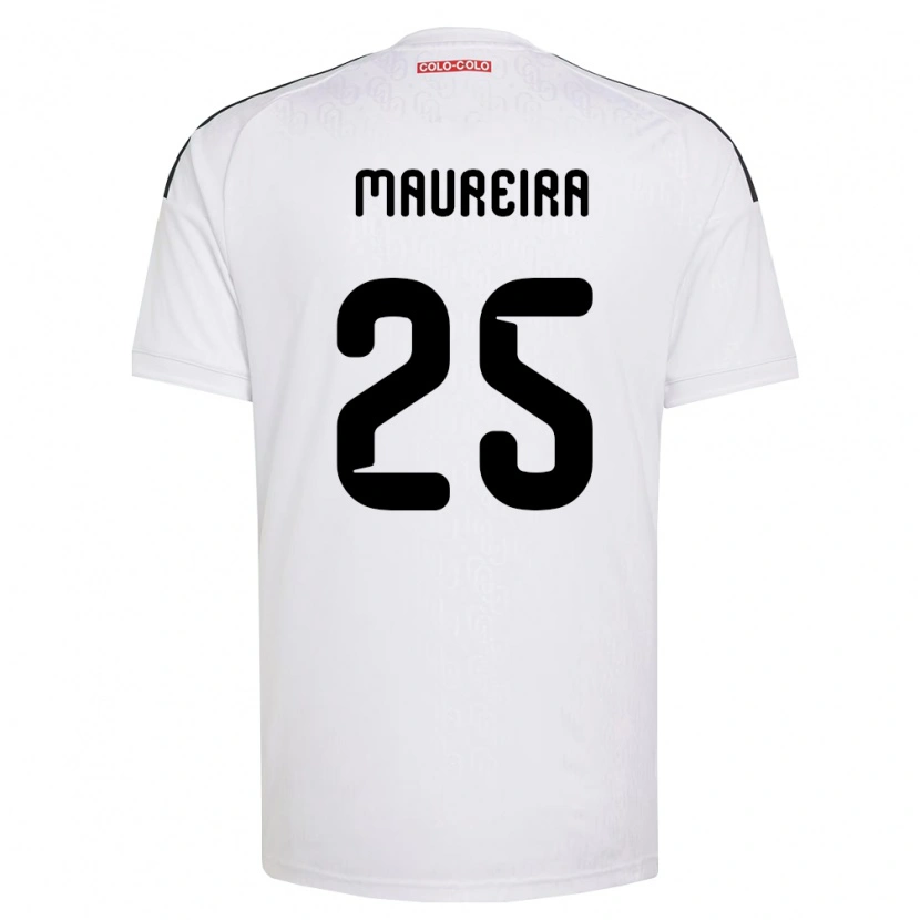 Danxen Hombre Camiseta Gabriel Maureira #25 Blanco Negro 1ª Equipación 2026/27 La Camisa México