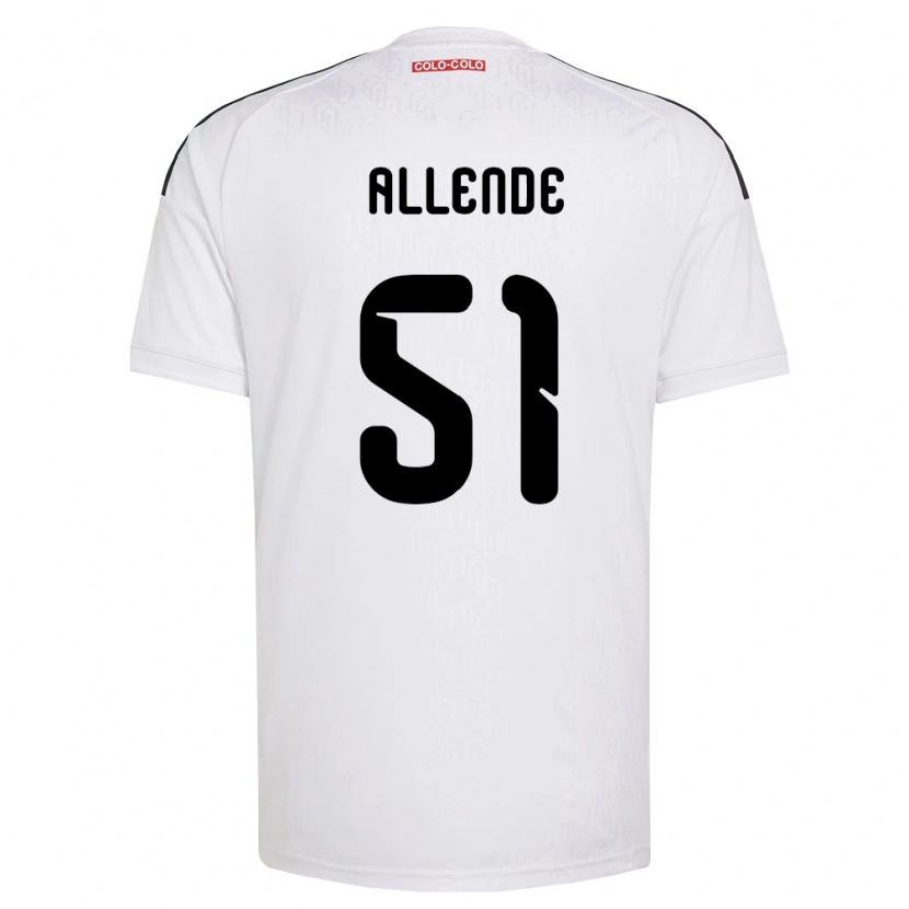 Danxen Hombre Camiseta Pierre Allende #51 Blanco Negro 1ª Equipación 2026/27 La Camisa México