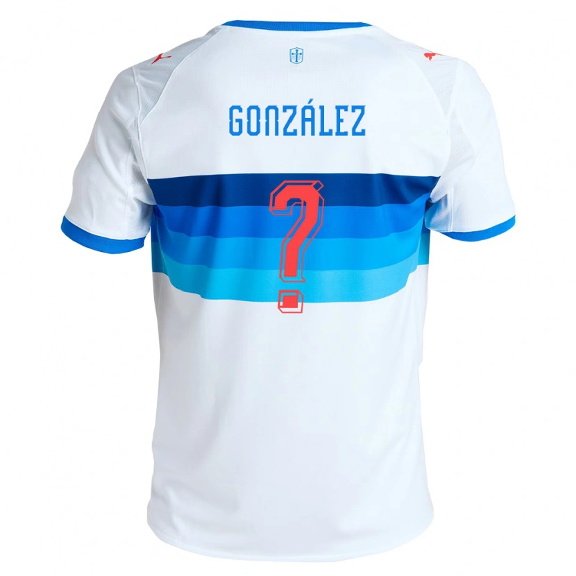 Danxen Hombre Camiseta Simón González #0 Blanco Azul Cielo 1ª Equipación 2026/27 La Camisa México