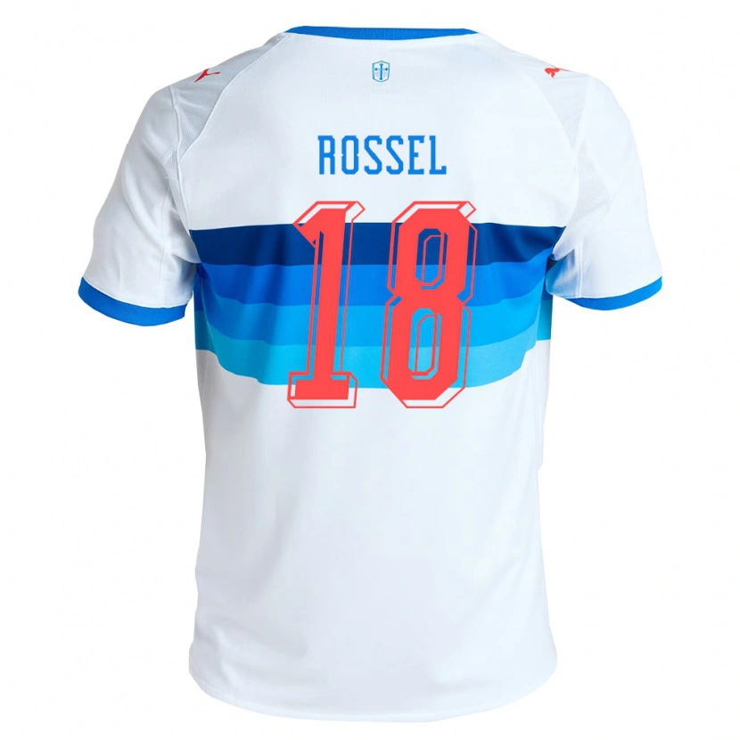 Danxen Hombre Camiseta Juan Francisco Rossel #18 Blanco Azul Cielo 1ª Equipación 2026/27 La Camisa México