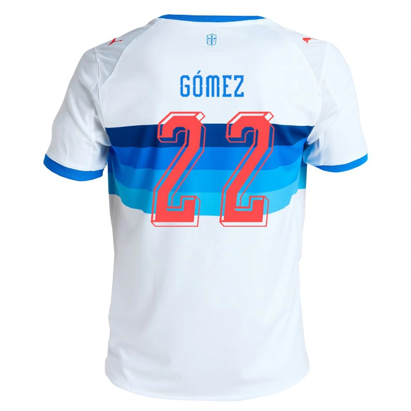 Danxen Hombre Camiseta Martin Gómez #22 Blanco Azul Cielo 1ª Equipación 2026/27 La Camisa México