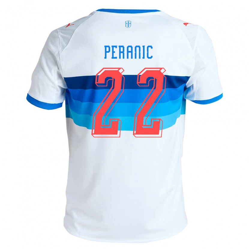 Danxen Hombre Camiseta Nicolás Peranic #22 Blanco Azul Cielo 1ª Equipación 2026/27 La Camisa México