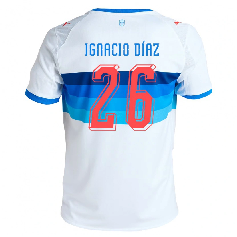 Danxen Hombre Camiseta Juan Ignacio Díaz #26 Blanco Azul Cielo 1ª Equipación 2026/27 La Camisa México