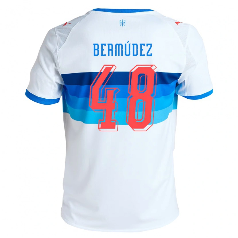 Danxen Hombre Camiseta Diego Bermúdez #48 Blanco Azul Cielo 1ª Equipación 2026/27 La Camisa México