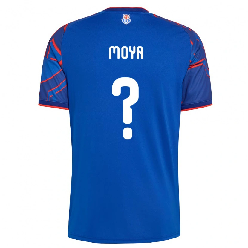 Danxen Hombre Camiseta Flavio Moya #0 Azul Real Rojo 1ª Equipación 2026/27 La Camisa México