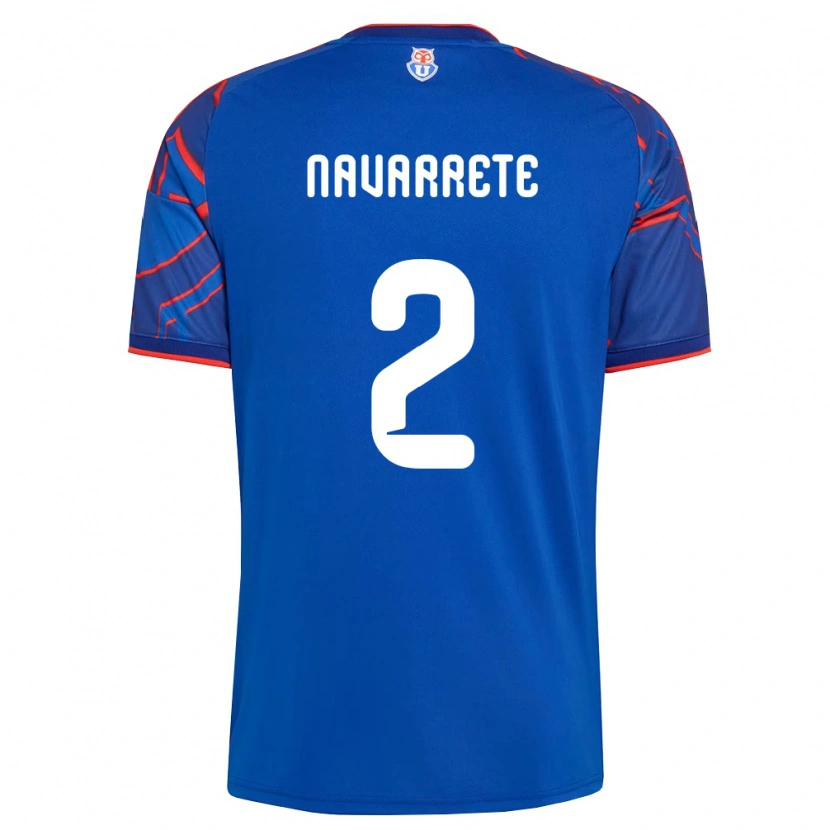 Danxen Hombre Camiseta Daniel Navarrete #2 Azul Real Rojo 1ª Equipación 2026/27 La Camisa México