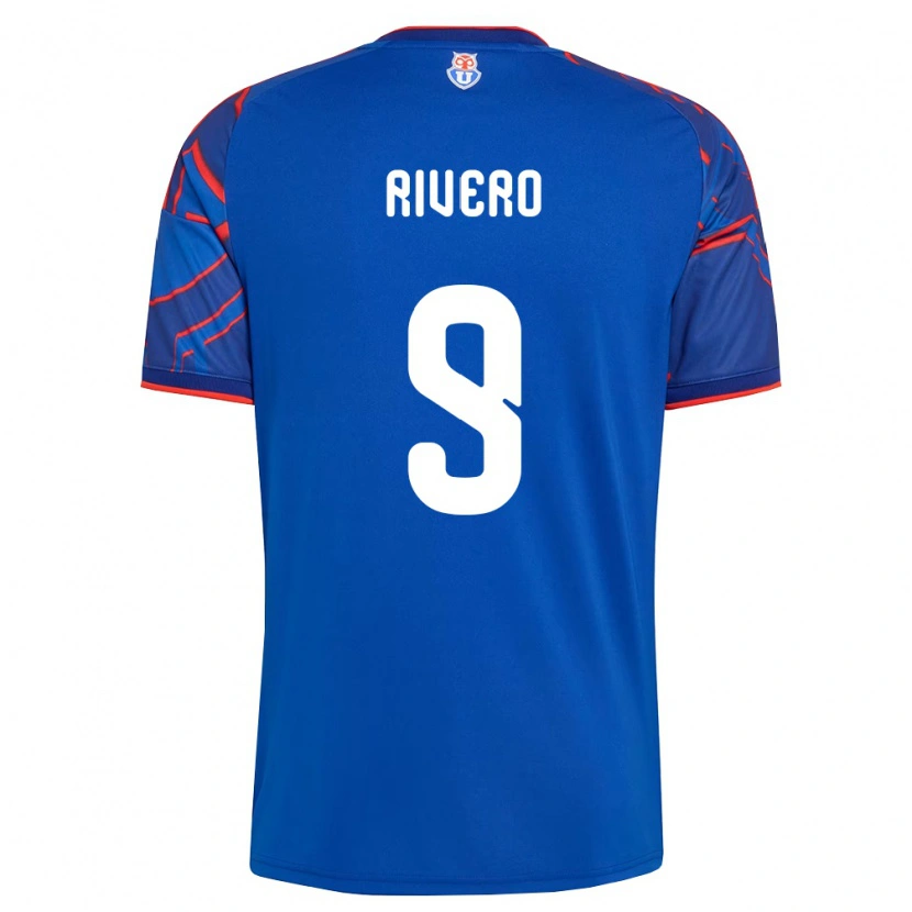 Danxen Hombre Camiseta Octavio Rivero #9 Azul Real Rojo 1ª Equipación 2026/27 La Camisa México